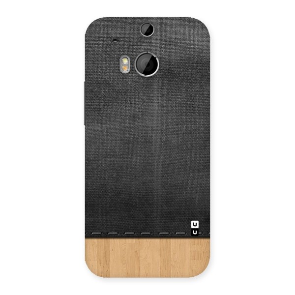Bicolor Wood Texture Back Case for HTC One M8