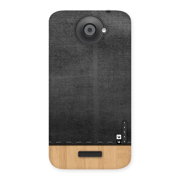Bicolor Wood Texture Back Case for HTC One X