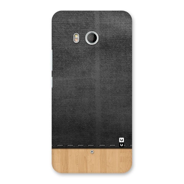 Bicolor Wood Texture Back Case for HTC U11