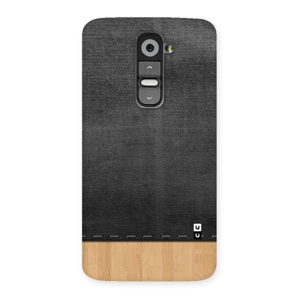 Bicolor Wood Texture Back Case for LG G2