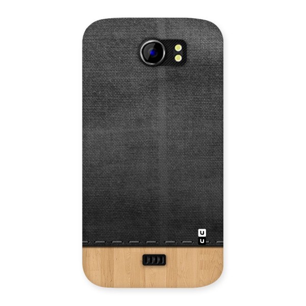 Bicolor Wood Texture Back Case for Micromax Canvas 2 A110