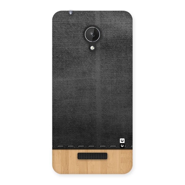 Bicolor Wood Texture Back Case for Micromax Canvas Spark Q380