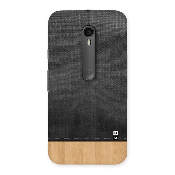 Bicolor Wood Texture Back Case for Moto G Turbo