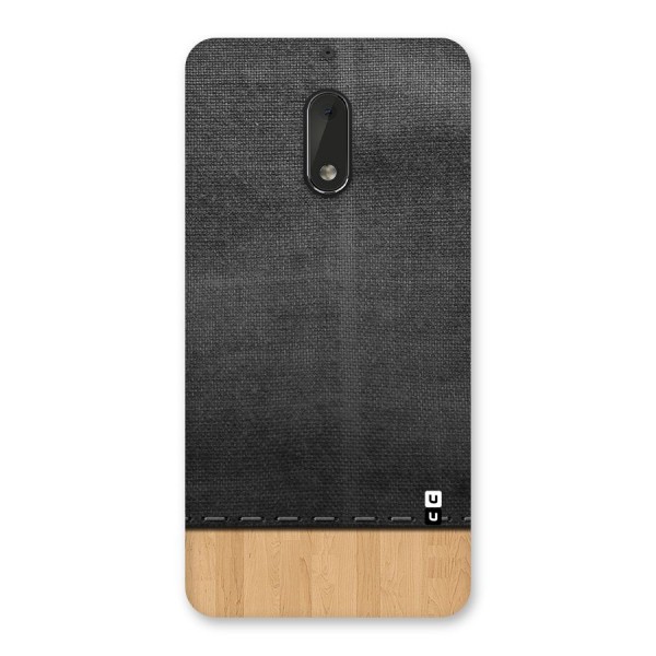 Bicolor Wood Texture Back Case for Nokia 6