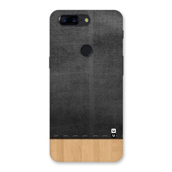Bicolor Wood Texture Back Case for OnePlus 5T