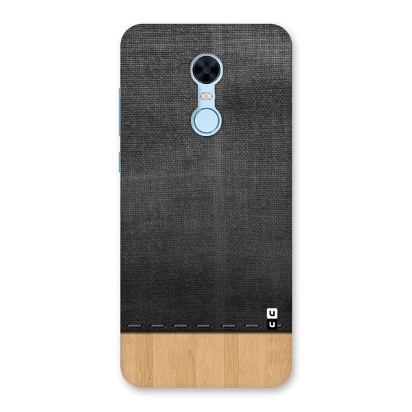 Bicolor Wood Texture Back Case for Redmi Note 5