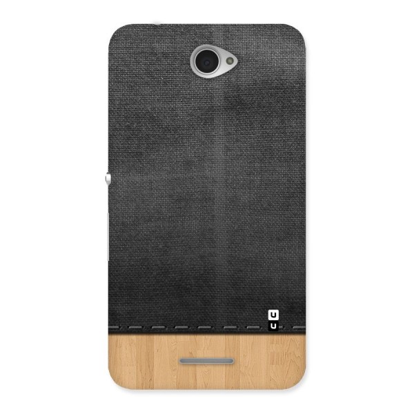 Bicolor Wood Texture Back Case for Sony Xperia E4