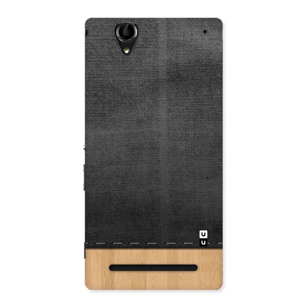 Bicolor Wood Texture Back Case for Sony Xperia T2