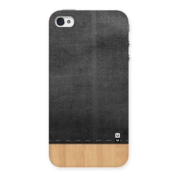 Bicolor Wood Texture Back Case for iPhone 4 4s