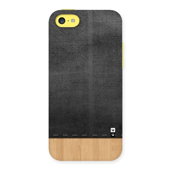 Bicolor Wood Texture Back Case for iPhone 5C