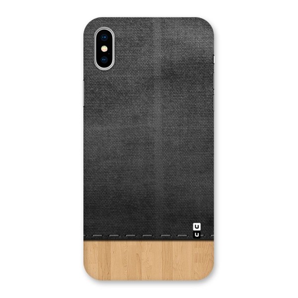 Bicolor Wood Texture Back Case for iPhone X