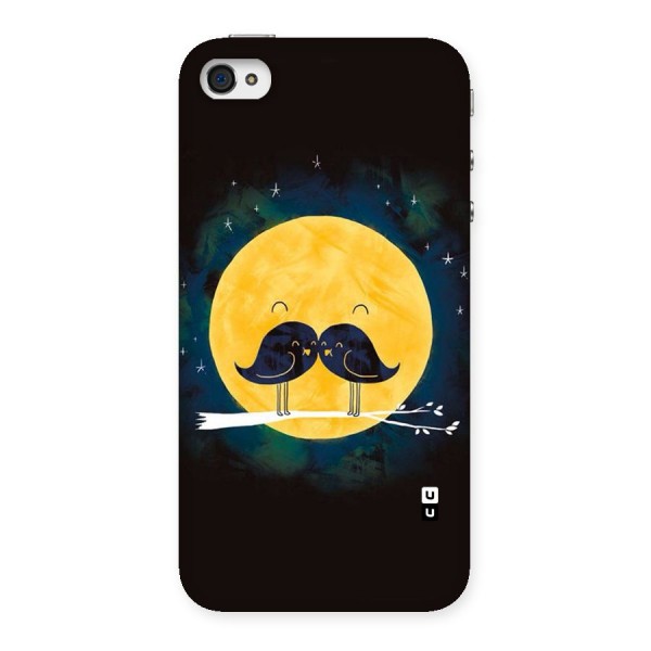 Bird Moustache Back Case for iPhone 4 4s