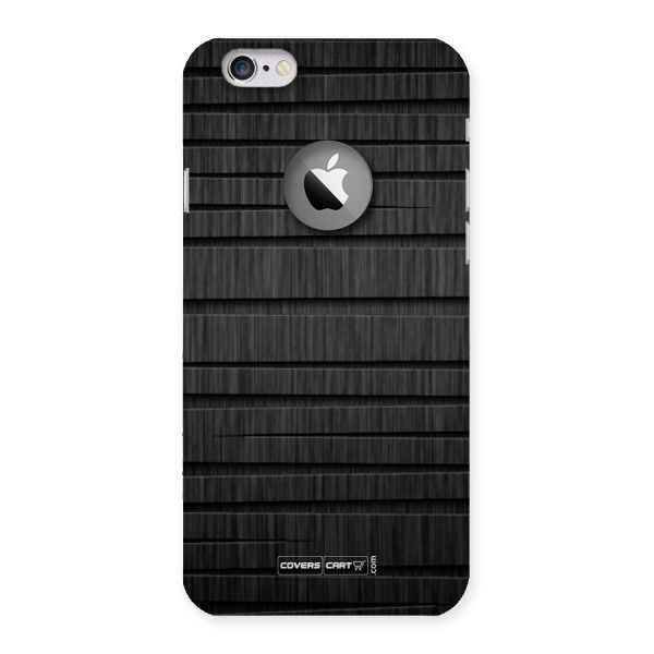 Black Abstract Back Case for iPhone 6 Logo Cut
