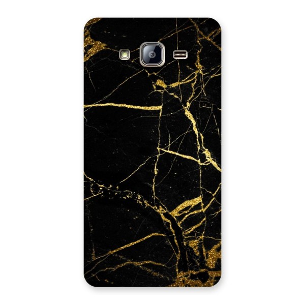 Black And Gold Design Back Case for Galaxy On5