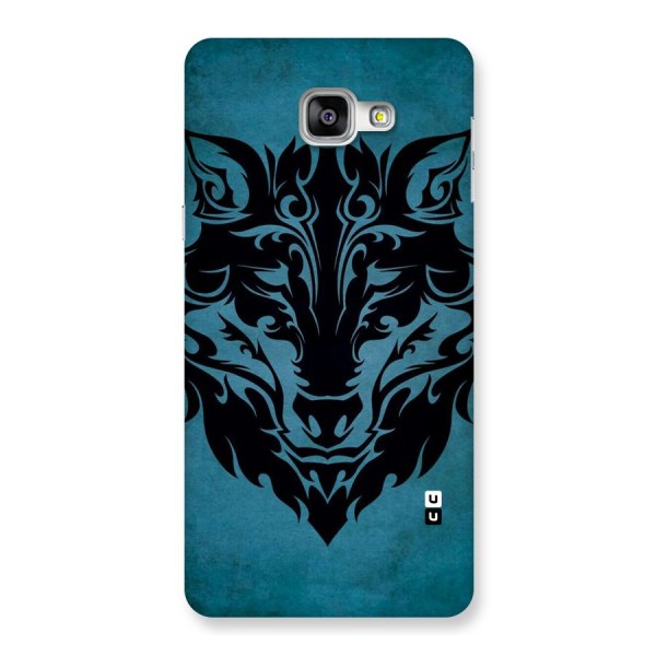 Black Artistic Wolf Back Case for Galaxy A9