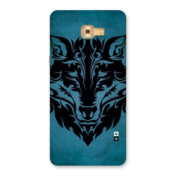 Black Artistic Wolf Back Case for Galaxy C9 Pro