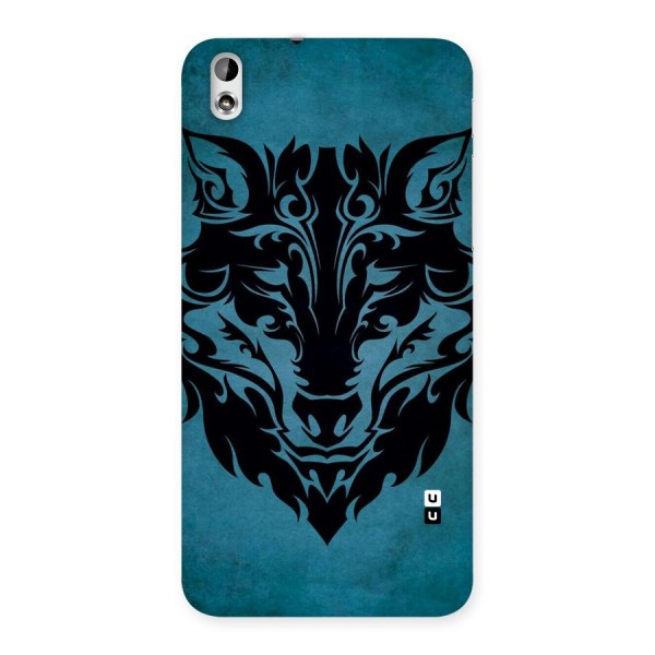 Black Artistic Wolf Back Case for HTC Desire 816g