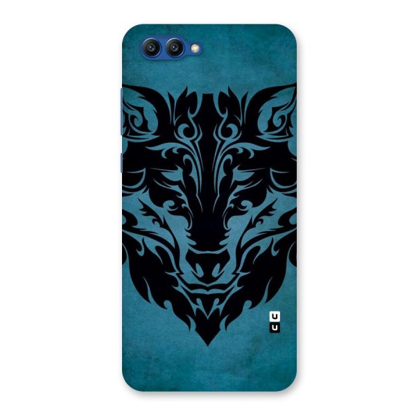 Black Artistic Wolf Back Case for Honor View 10