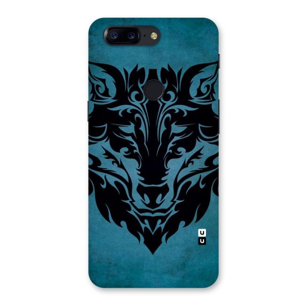 Black Artistic Wolf Back Case for OnePlus 5T