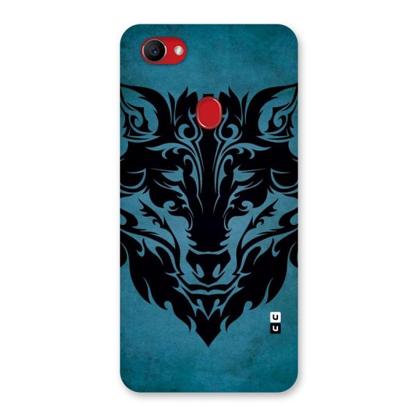 Black Artistic Wolf Back Case for Oppo F7