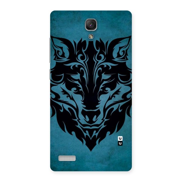 Black Artistic Wolf Back Case for Redmi Note