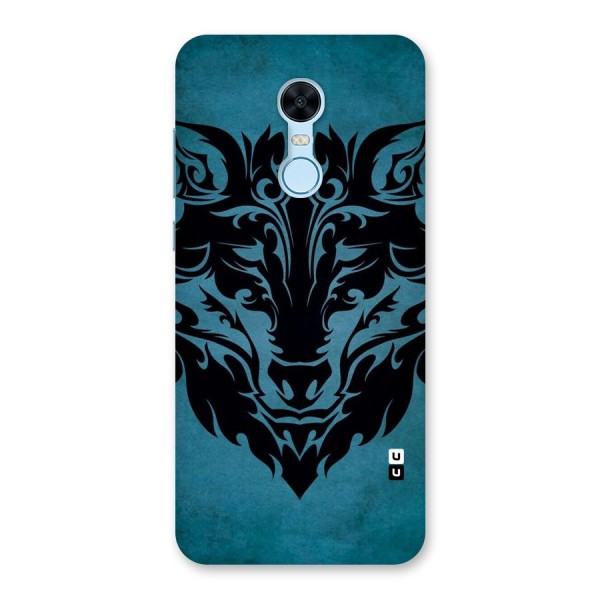 Black Artistic Wolf Back Case for Redmi Note 5