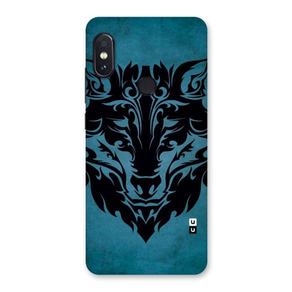 Black Artistic Wolf Back Case for Redmi Note 5 Pro