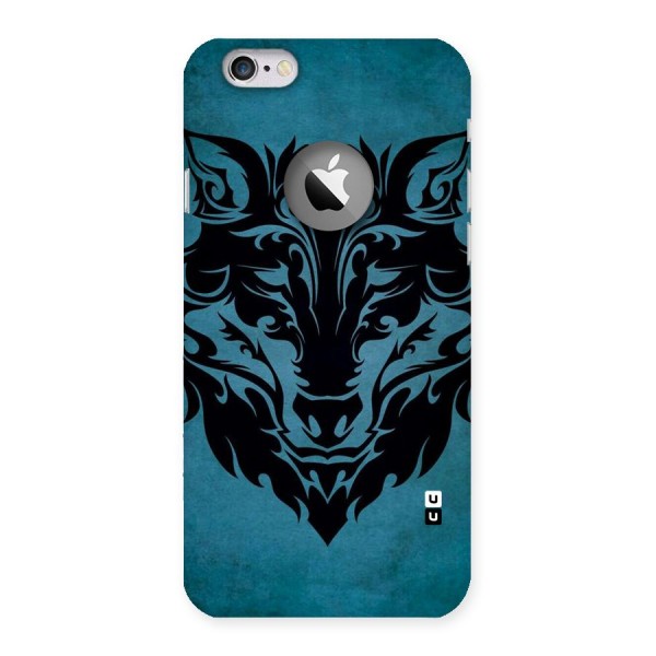 Black Artistic Wolf Back Case for iPhone 6 Logo Cut