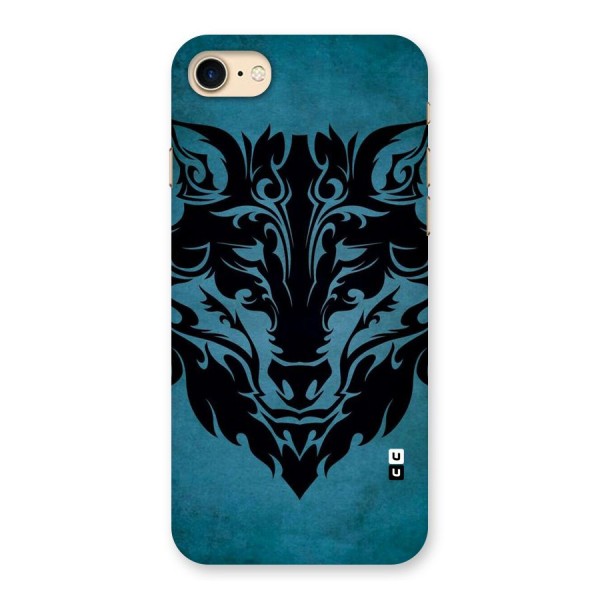 Black Artistic Wolf Back Case for iPhone 7