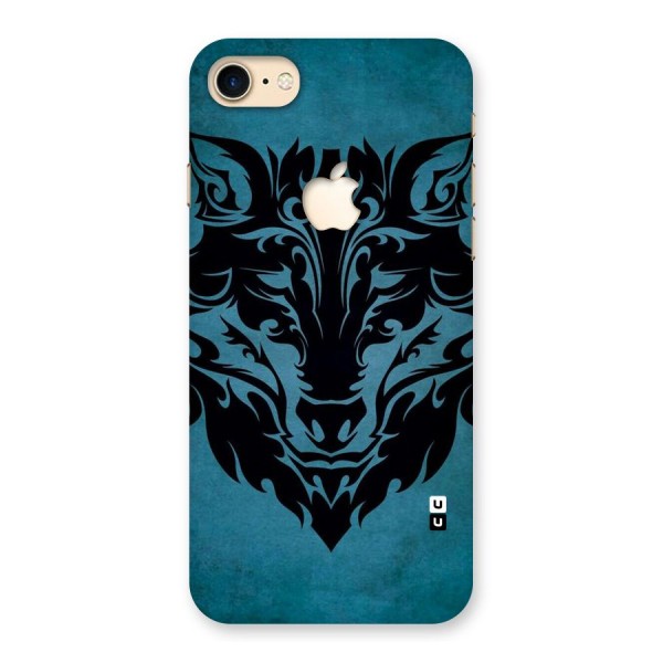 Black Artistic Wolf Back Case for iPhone 7 Apple Cut