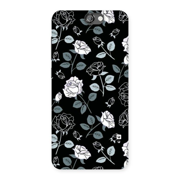 Black Artsy Bloom Back Case for HTC One A9