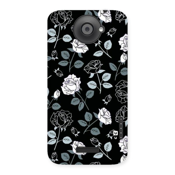 Black Artsy Bloom Back Case for HTC One X