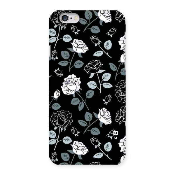 Black Artsy Bloom Back Case for iPhone 6 6S