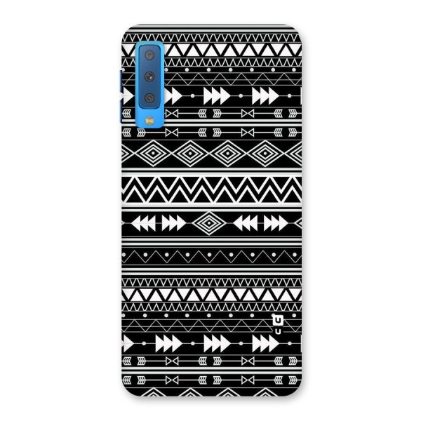 Black Aztec Creativity Back Case for Galaxy A7 (2018)