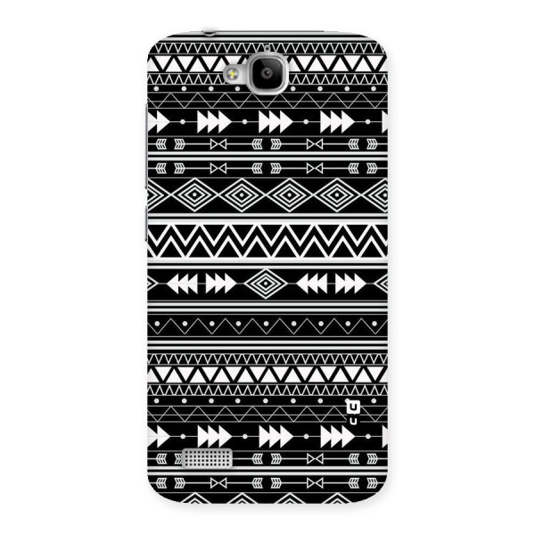 Black Aztec Creativity Back Case for Honor Holly