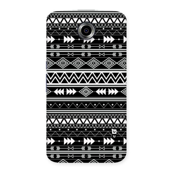 Black Aztec Creativity Back Case for Nexsus 6