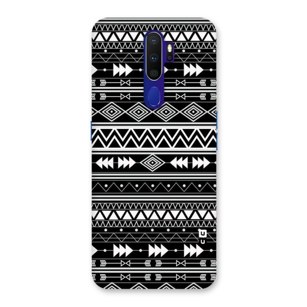 Black Aztec Creativity Back Case for Oppo A9 (2020)