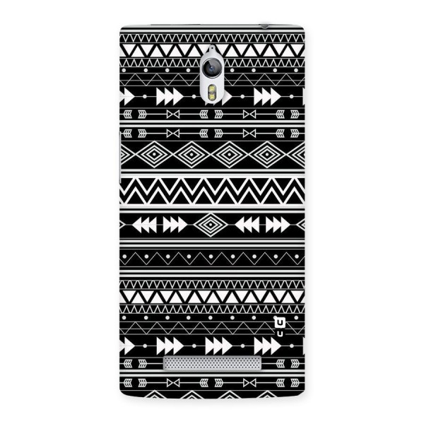 Black Aztec Creativity Back Case for Oppo Find 7
