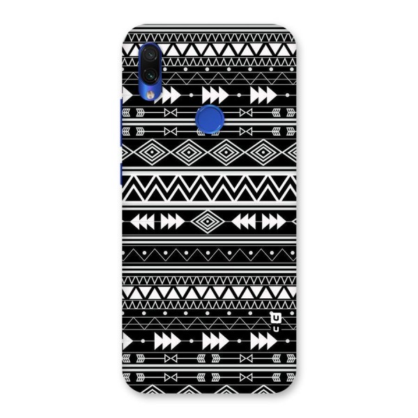 Black Aztec Creativity Back Case for Redmi Note 7S