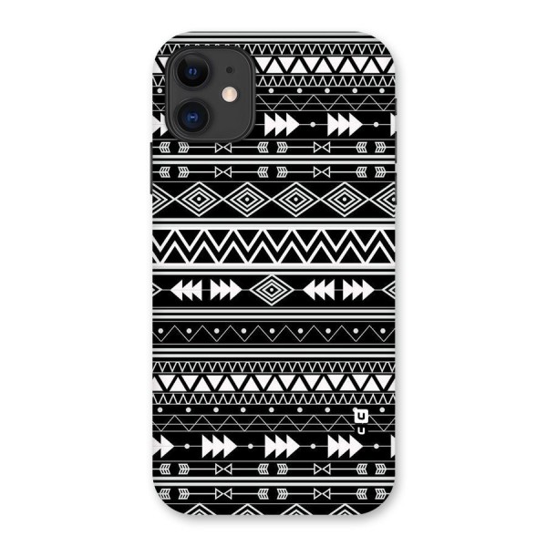 Black Aztec Creativity Back Case for iPhone 11