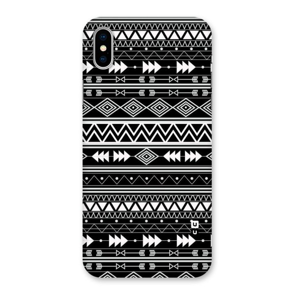 Black Aztec Creativity Back Case for iPhone XS