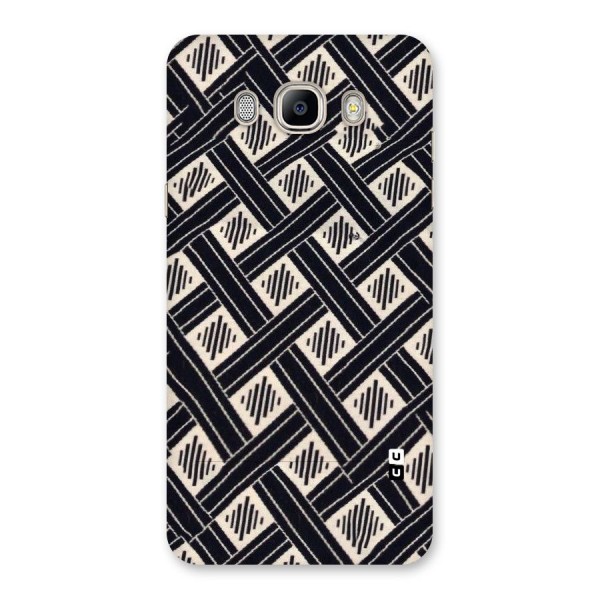 Black Beige Criscros Back Case for Galaxy On8
