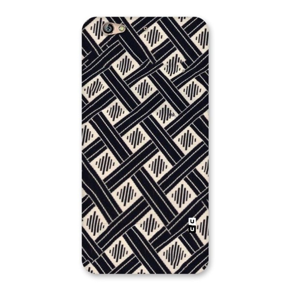 Black Beige Criscros Back Case for Gionee S6