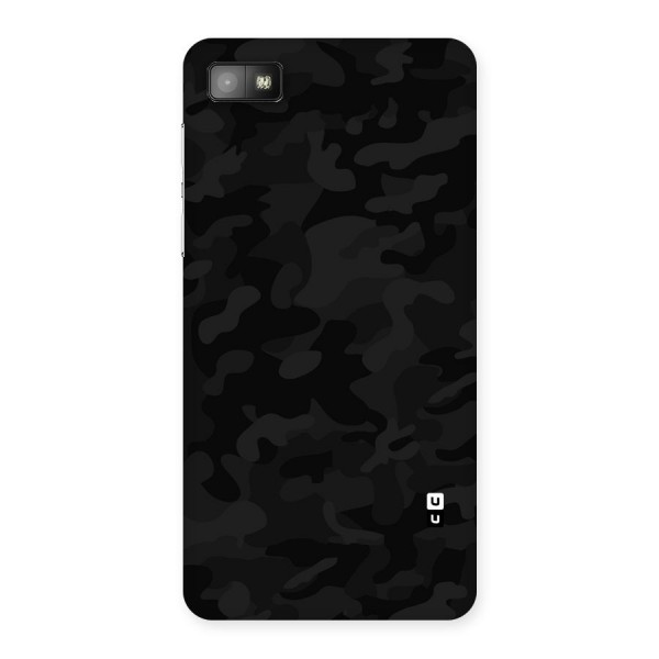 Black Camouflage Back Case for Blackberry Z10