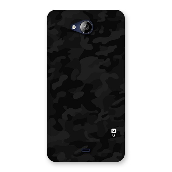 Black Camouflage Back Case for Canvas Play Q355