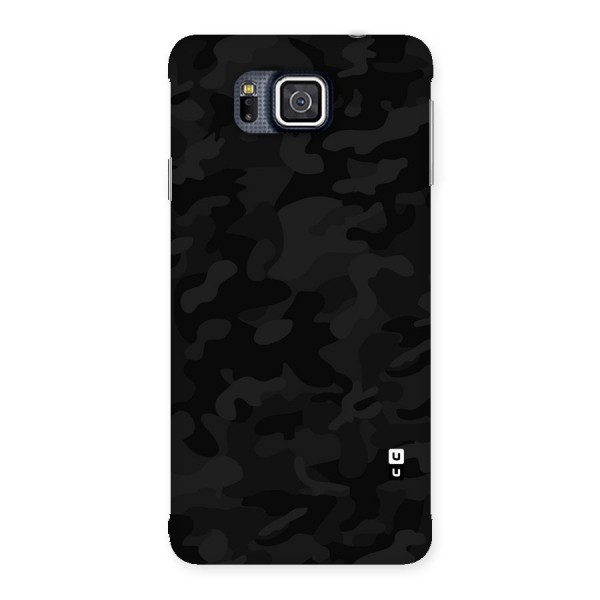 Black Camouflage Back Case for Galaxy Alpha
