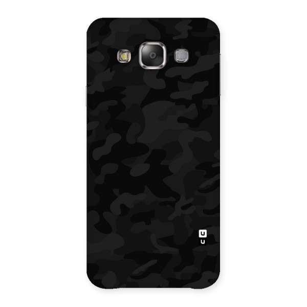 Black Camouflage Back Case for Galaxy E7