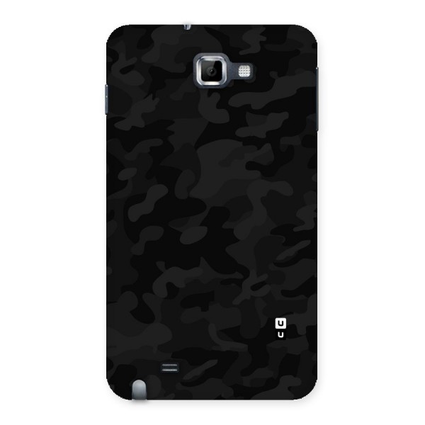Black Camouflage Back Case for Galaxy Note