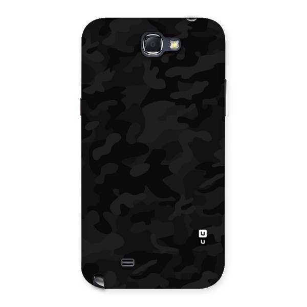 Black Camouflage Back Case for Galaxy Note 2