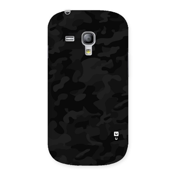 Black Camouflage Back Case for Galaxy S3 Mini
